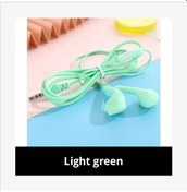 Resim Macaron Evrensel 3.5mm Stereo Kulaklık Spor Müzik Kulaklıklar Xiaomi İçin Light Green 