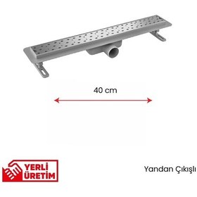 Resim Lineer Süzgeç - Yan Çıkışlı- Seramik Uyumlu 40 Cm 