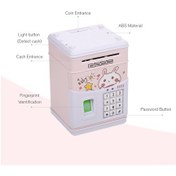 Resim Mufunye Klonik Tavşan Parmak İzi Şifreli Müzikli Otomatik Açılışlı Para Birikim Kutusu Pembe, Pil Dahil Değil 