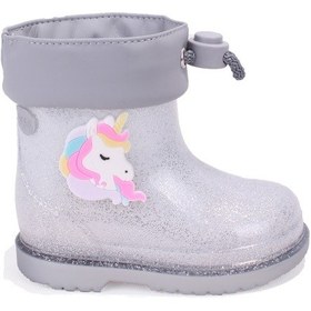 Resim Igor İgor W10339 Bimbi Unicornio Gümüş Ortopedik Kız Çocuk Yağmur Çizme Gümüş 