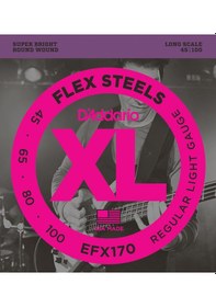 Resim D'addario Efx170 Bas Gitar Tel Seti Regular Light 