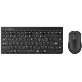 Resim A4 Tech Fg2200 Aır2 Mini Kablosuz Klavye Mouse Seti, Usb, Siyah Optik 
