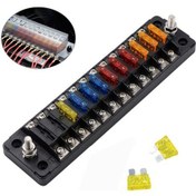 Resim Sones Zh-978a2 Fb1902 1 In 12 Out 12 Yollu Bağımsız Pozitif Negatif Sigorta Kutusu 24 Sigortalı 