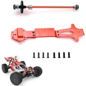 Resim Geekyou Wltoys 1/14 144001 İçin Alüminyum Orta Vites Mil + İkinci Zemin Tahtası Yükseltme Seti Kırmızı - Bjm099 