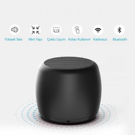 Resim HyMark Mini Bluetooth Ses Bombası Hoparlör Mini Boyut Yüksek Ses Wireless Speaker 