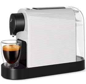 Resim Tchibo Cafissimo Pure Plus 644880 kapsül kahve makinesi, 800 ml, 15 bar, 1250W, Siyah - Beyaz 