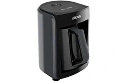 Resim Altus Al 4763 G Türk Kahve Makinesi 4 Fincan Kapasiteyle Şık Siyah Tasarım 