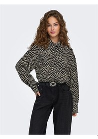 Resim Only Onlkatty Lıfe L/s Loose Shırt Ptm Kadın Siyah Gömlek - 15341494 