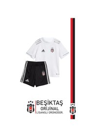 Resim Beşiktaş Lisanslı Bebek Forma 2'li Set Siyah - Beyaz 