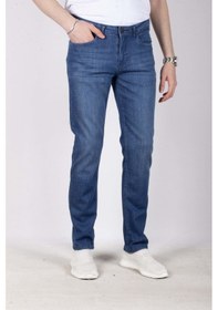 Resim Erkek Kot Pantolon Regular Fit Mavi Düz Paça 5 Cepli Jean Ncs Jeans 576 6138-mavi Mavi 