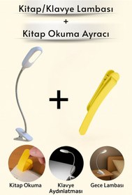 Resim Axe Tools Taşınabilir Kitap Okuma Lambası ve Esnek Kitap Ayracı Seti – Göz Yormayan Işık, Pratik Tasarım 
