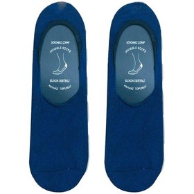 Resim Carnaval Socks Lacivert Renkli Kaymaz Slikonlu Babet Çorap Lacivert 