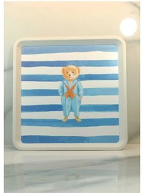 Resim Olivier Ayı Bear Kare Tepsi Mavi 