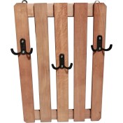 Resim Apak Ahşap Duvar Kapı Askısı 