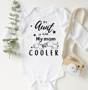 Resim Limon Unisex Bebek Beyaz Aunt Cooler Uzun Kollu Çıtçıtlı Body 