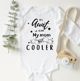 Resim Limon Unisex Bebek Beyaz Aunt Cooler Uzun Kollu Çıtçıtlı Body 
