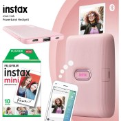 Resim Fujifilm Instax Mini Link Pembe Akıllı Yazıcı - 10'lu Mini Film ve Powerbank 