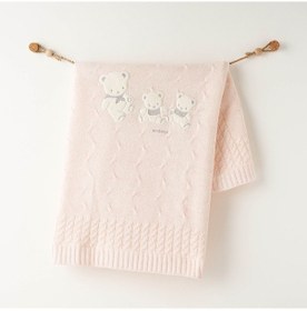 Resim Andywawa Kız Bebek Triko Battaniye - Andywawa - Pembe - 0-6 Ay - Ac26341-pembe-0-6 Ay Pembe 
