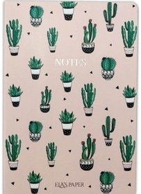 Resim Kaktüs Pembe Notebook - Defter 