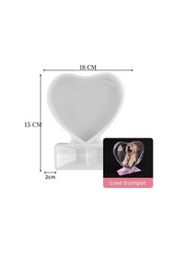 Resim Epoksi Ayaklı Kalp Silikon Kalıp Resimlik Modeli 