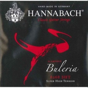 Resim Hannabach 8268 Sht Buleria Flamenco. 3-Treble Set Alt 3 Tel Flame 