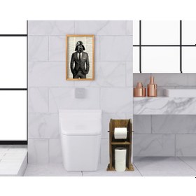 Resim Bk Home Doğal Masif Ahşap Tuvalet Kağıtlığı Ve Dekoratif Retro Ah (551052245) 