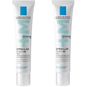 Resim La Roche Posay Effaclar Duo+ M Akne Eğilimli Ciltler İçin Bakım Kremi 2 x 40 ML 