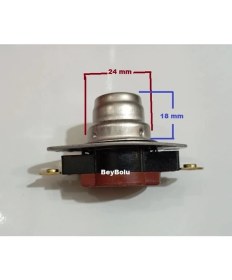 Resim FullYedek Baymak Termostat , Mini Elektrikli Şofben Emniyet Termostat Maxx 75 Derece 