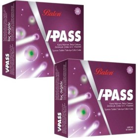 Resim Balen V-Pass Kara Mürver Beta Glukan Çinko ve C Vitamini 2'li Set 