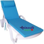 Resim Mirzademarket Şezlong Minderi Lüks Su Geçirmez Kumaş Fermuarlı-Turkuaz 