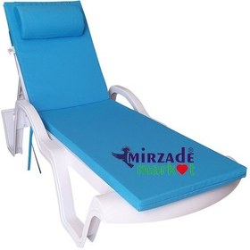 Resim Mirzademarket Şezlong Minderi Lüks Su Geçirmez Kumaş Fermuarlı-Turkuaz 