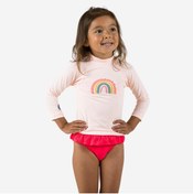 Resim Decathlon Nabaiji Bebek Uv Korumalı Uzun Kollu Tişört - Gökkuşağı Baskılı 