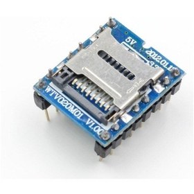 Resim Wtv020 Mini Mp3 Wav Player Modülü Micro Sd 1g Tf Kart Ses Müzik Çalma Kartı16 Bit Pwm Dac 3w 