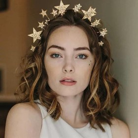 Resim Şık Parıldayan Taşlı Baş Bandı, Yıldız Süslemeli Baş Hoop, Sevimli Kalp Süslemeli Baş Bandı, Sevgililer Günü için Saç Aksesuarları eid, ramazan için 