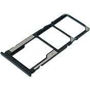 Resim Xiaomi Uyumlu Redmi Note 10 Sim Kart Tepsisi M2101K7AI M2101K7AG Siyah 