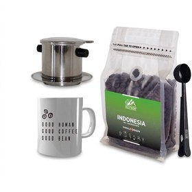 Resim VESTRON Outdoor Kahve Tanışma Seti Phin Filter Vietnam Kahve Demleme Ve Endonezya Java |Espresso|250g 