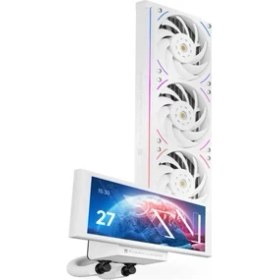 Resim Thermalright Trofeo Vision 360 Argb White 360MM Intel-Amd Uyumlu Işlemci Sıvı Soğutucu 