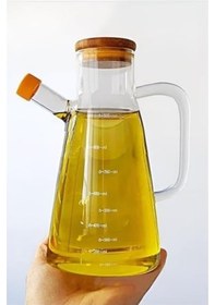 Resim River World 900 Ml'lik Borosilikat Camdan Yağlık Sosluk Sirkelik Çok Renkli 