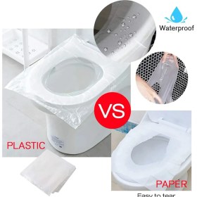 Resim Mucit Home Hijyenik Tek Kullanımlık Klozet Kapağı Poşeti Şeffaf Kapak Örtüsü Pratik Seyehat Restaurant 