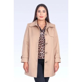 Resim Tolga Saraçoğlu Kadın Midi Boy Trençkot 60076 Camel 
