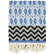 Resim Mavi Adinkra Peştamal 