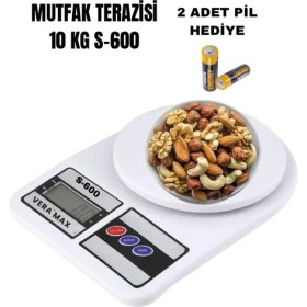 Resim Dijital Hassas 10 kg Mutfak Terazisi Tartısı LCD Ekranlı 