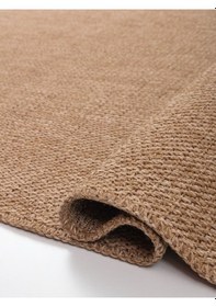 Resim Saraz Halı Srz-0604 Jüt Tabanlı Hasır Dokuma Örme Bohem Antialerjik Halı Kilim Hasır Renk 