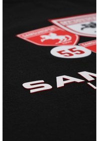 Resim Samsunspor Legacy Never Dies Baskılı T-shırt Siyah 