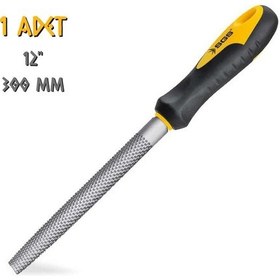 Resim Sgs Saplı Ahşap Törpü Yarım Yuvarlak 12" 300 Mm. 