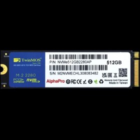 Resim Twinmos NVME512GB2280AP, Alphapro, 512GB, 3600-3250MB/S, Gen3, Nvme Pcıe M.2 2280, Ssd, Tlc, 3dnand 