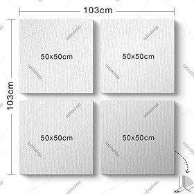 Resim Baharatlar Mutfak Tablosu 103 x 103-4 Parçalı 