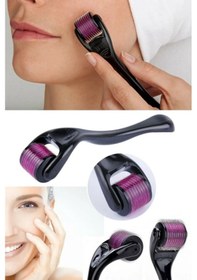 Resim Dermaroller Titanyum Uçlu 540 İğneli Cilt Yüz Vücut Yenileme 1.00Mm-Siyah 