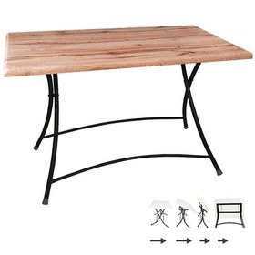 Resim Beymobilya Modern Katlanır Werzalit Tabla Masa (70X120) (532345124) 