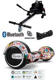 Resim Citymate KYK1001M Akıllı Dengeli Elektrikli Kaykay Scooter Hoverboard - Hover Kart - Çanta Full Paket Desen 7 